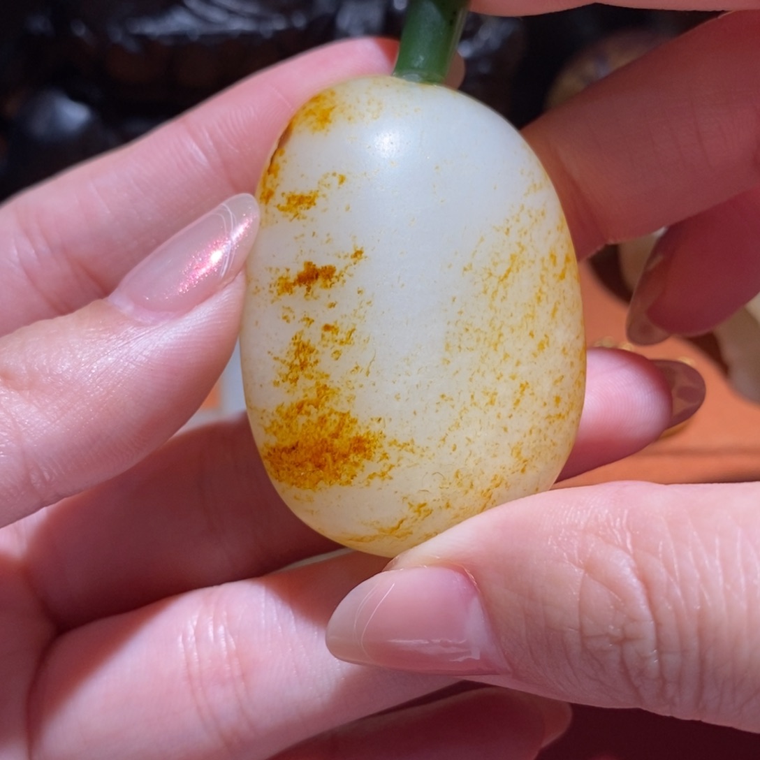 和田玉未镶嵌挂件古***童