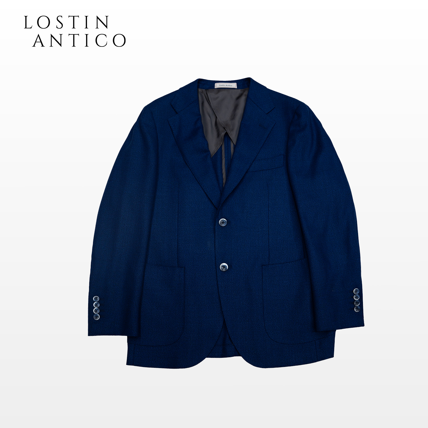 （50码）单排扣蓝色半麻衬单西外套西装西服