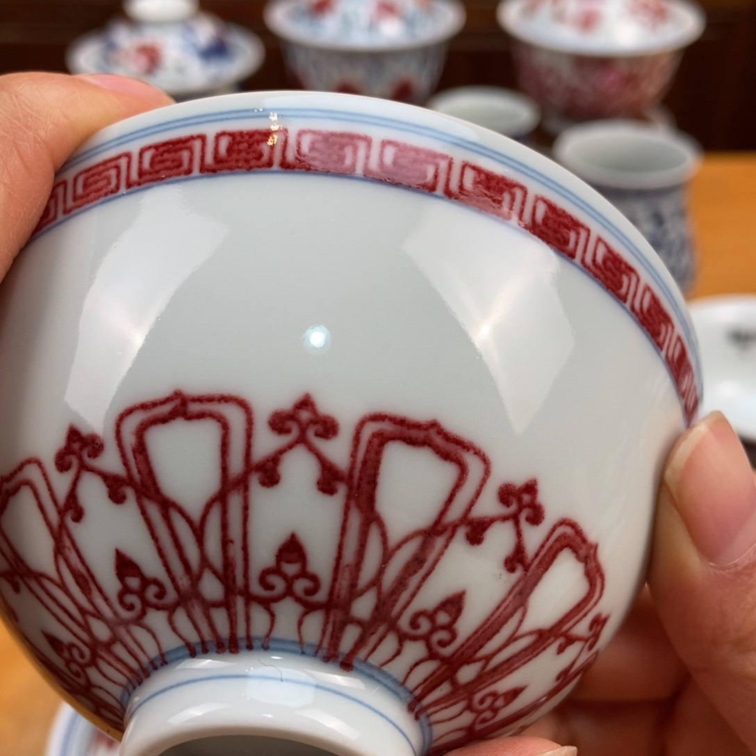 手绘现代茶具非古董