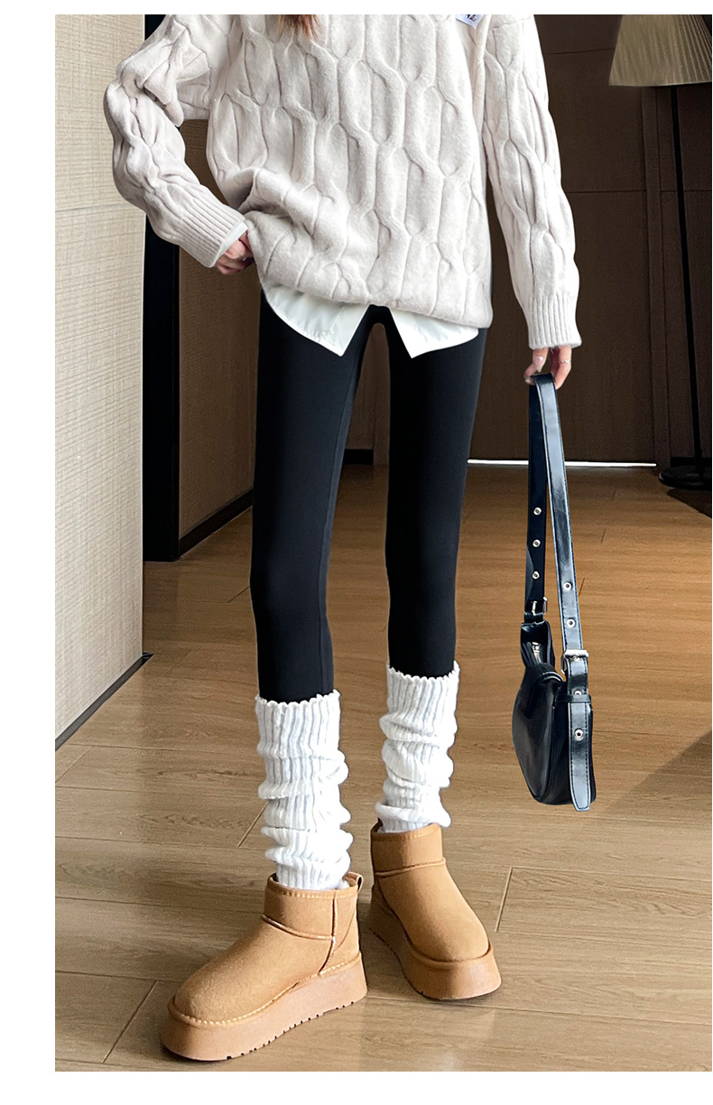 S095女装加绒鲨鱼裤保暖时尚百搭秋冬打底裤