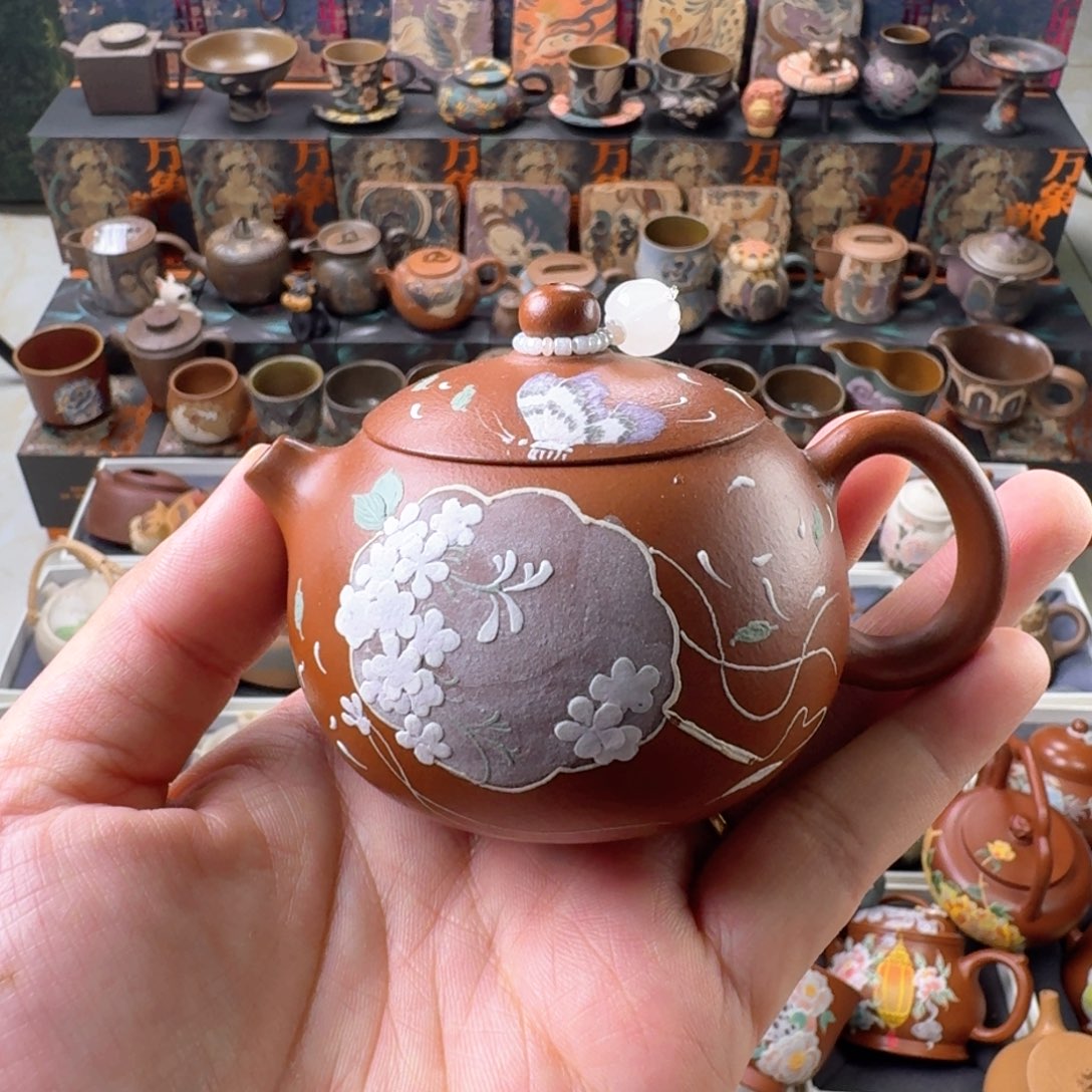 茶壶紫砂130ml原矿精工半手