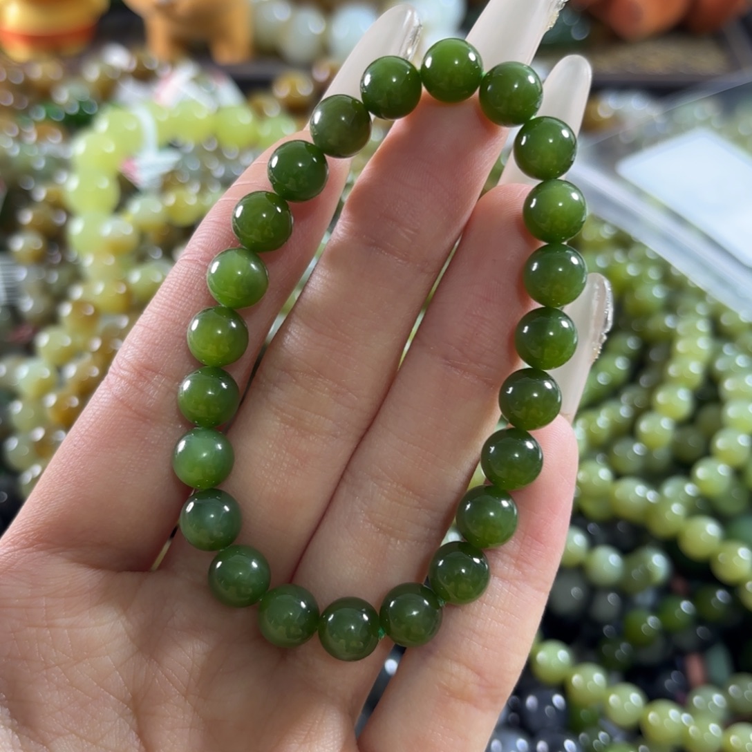 和田玉未镶嵌手链5