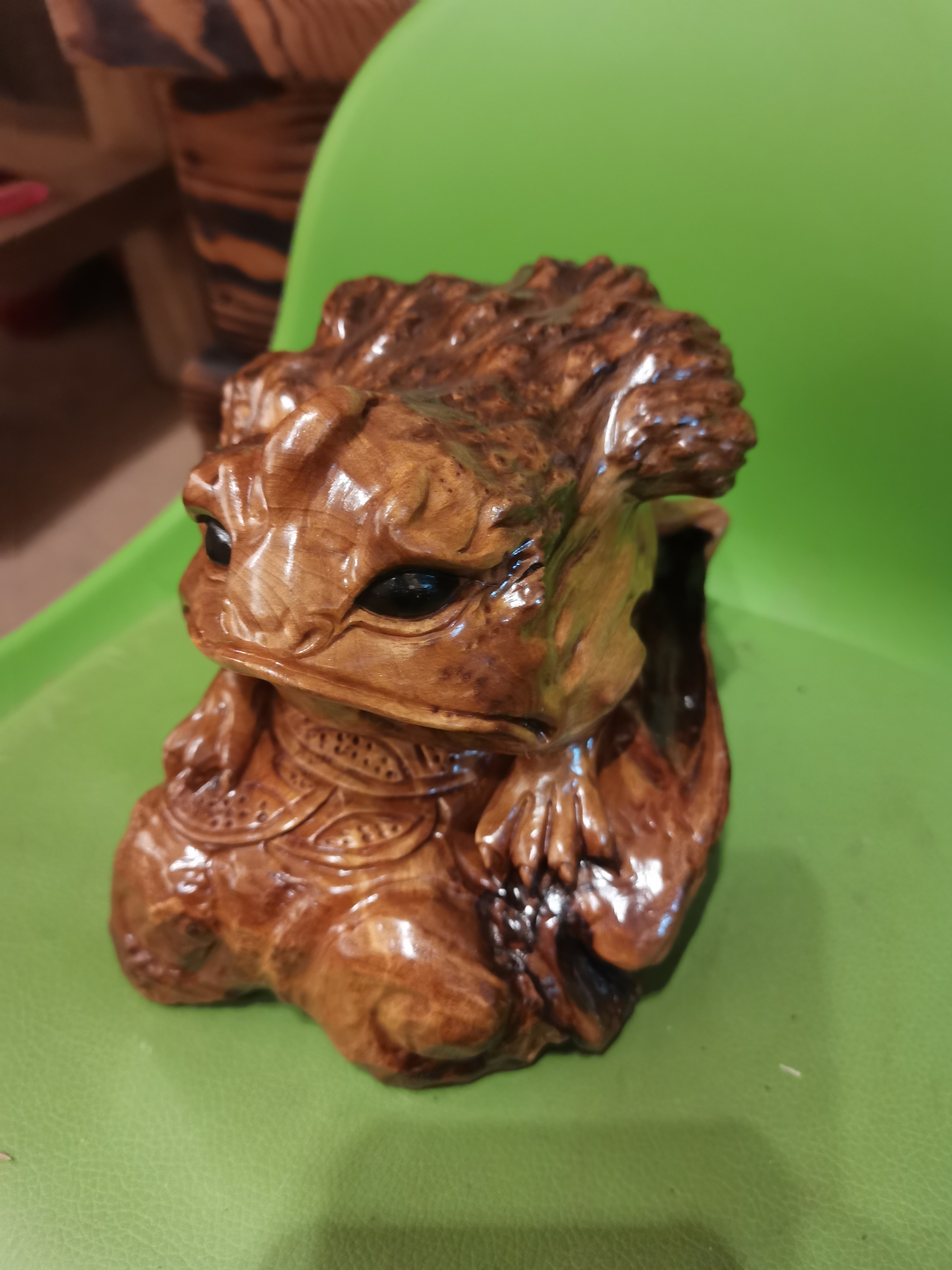 创意根雕作品摆件 金蟾