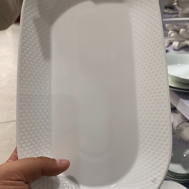 暖****白瓷397鱼盘一只装