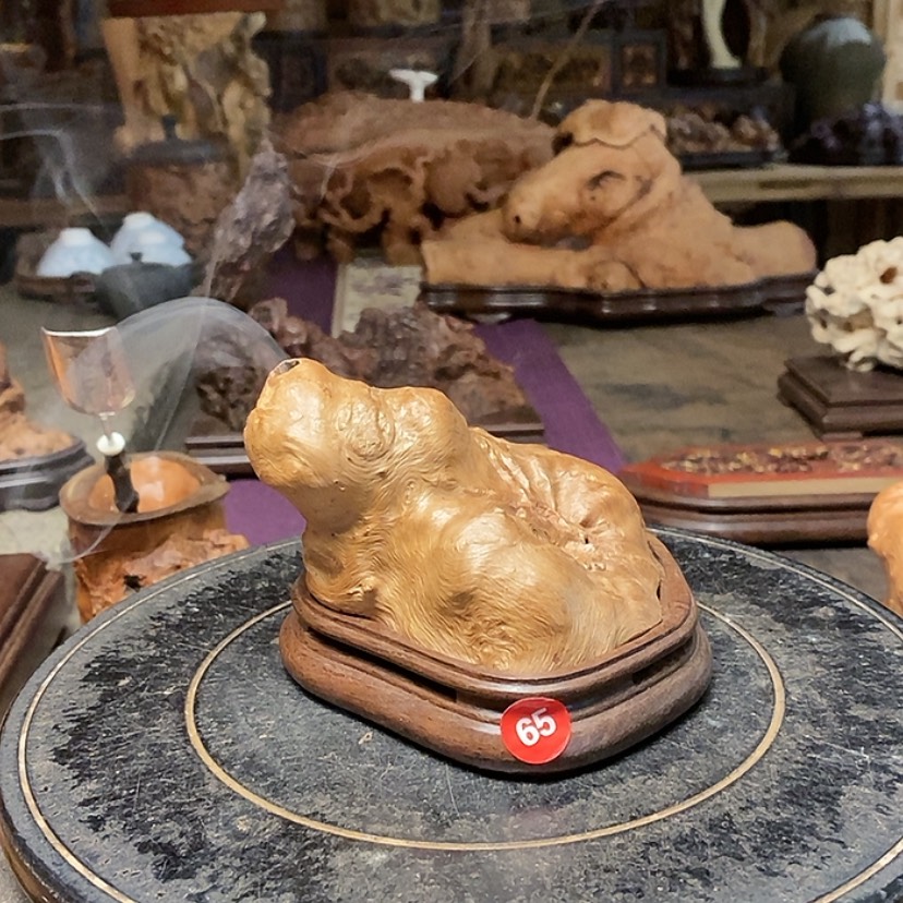 【闪购商品】65号荔枝木香炉工艺