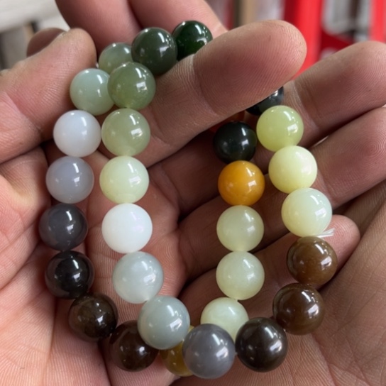 和田玉且末多宝12手串多样性拍一发一未镶嵌