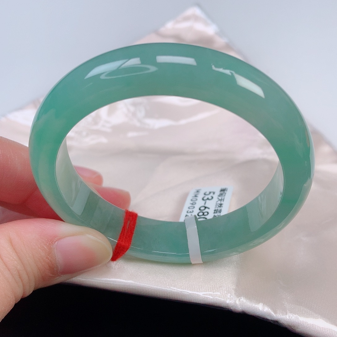 未镶嵌手镯翡翠53正圈