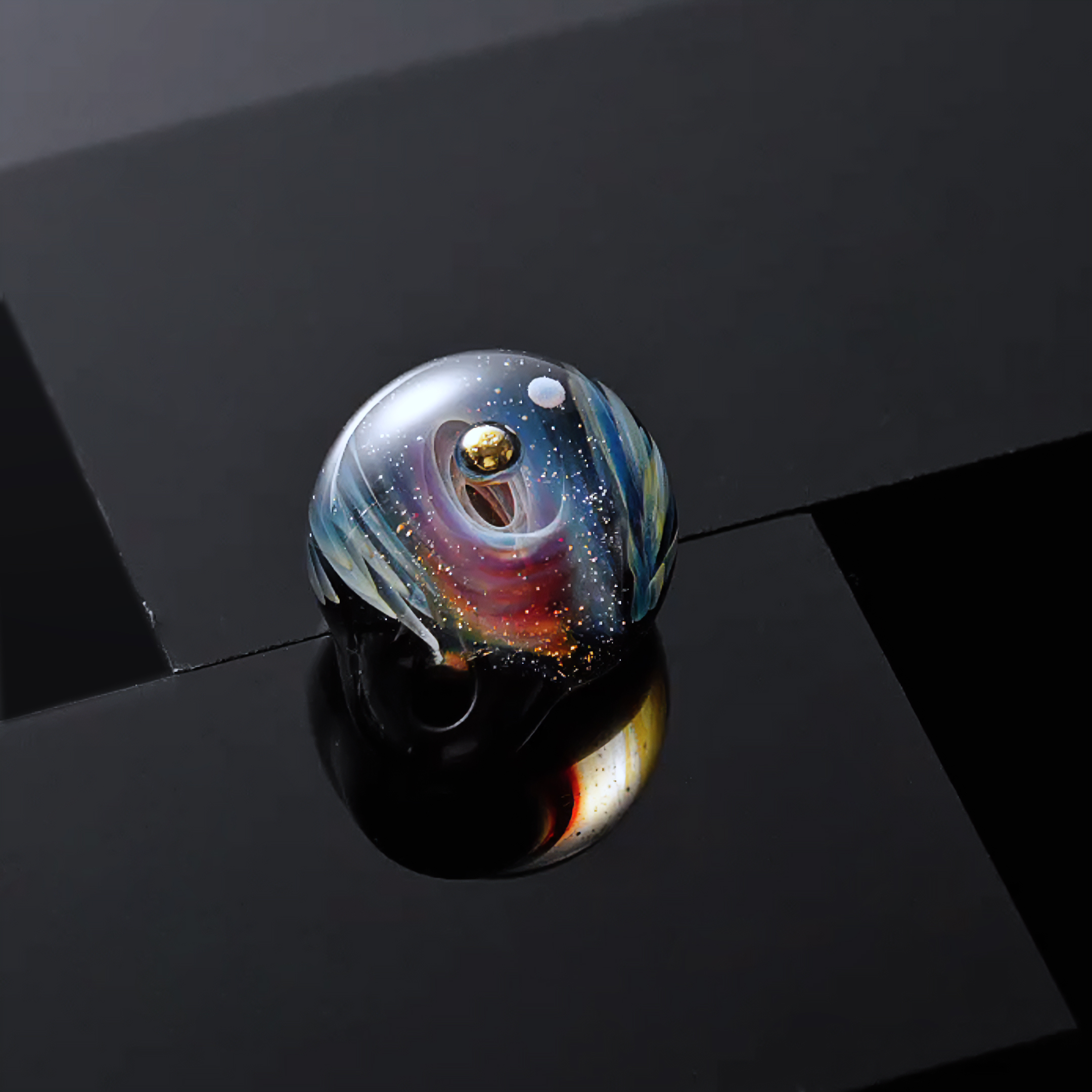 【星河双翼花纹】星辰琉璃 纯手工琉璃工艺品 彩色宇宙星璃