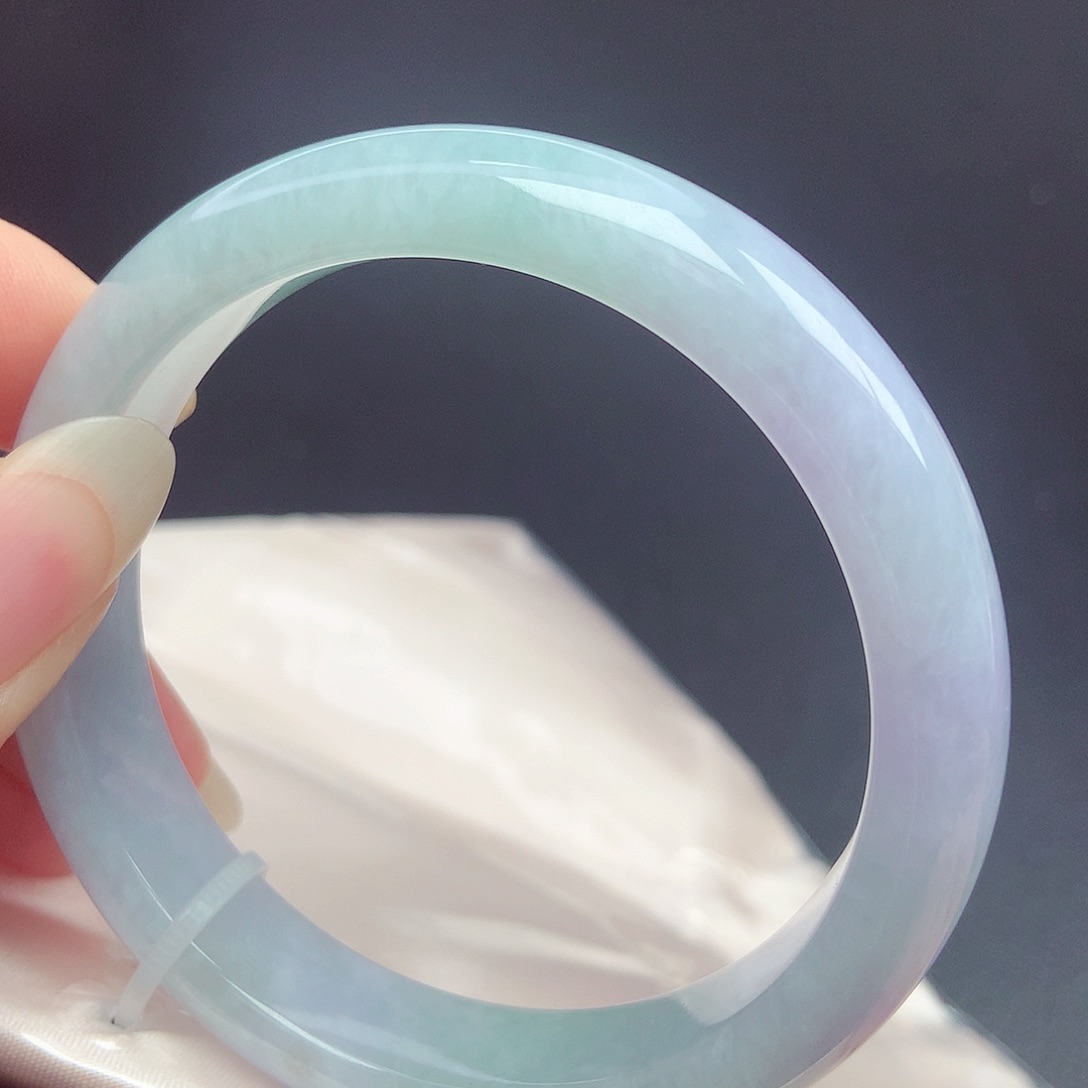 翡翠未镶嵌手镯57.6圈口