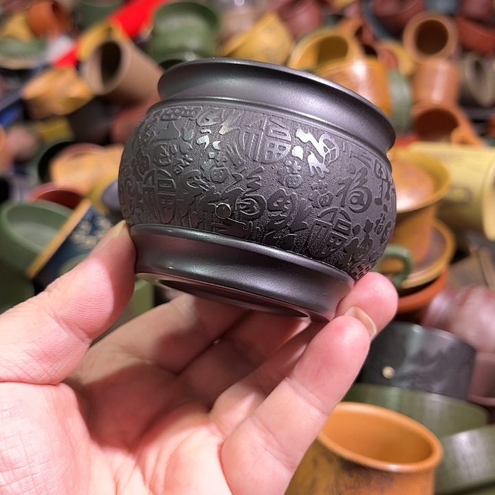 紫砂茶杯全手工紫砂主人杯