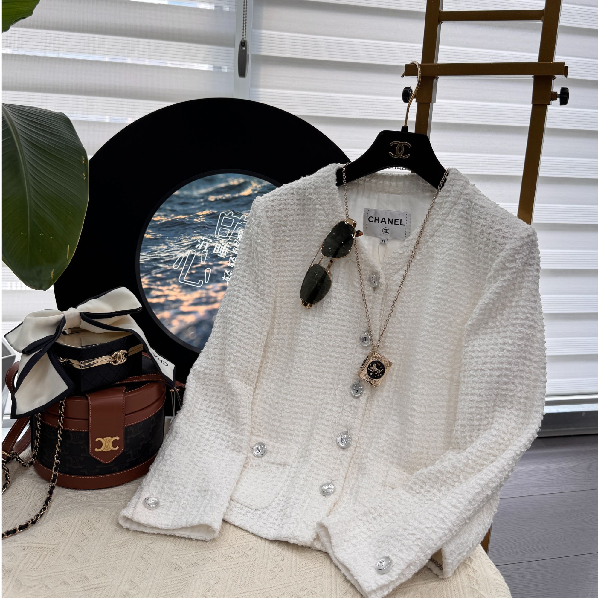 99新 Chanel/香奈儿 23P白月光编织外套 34码