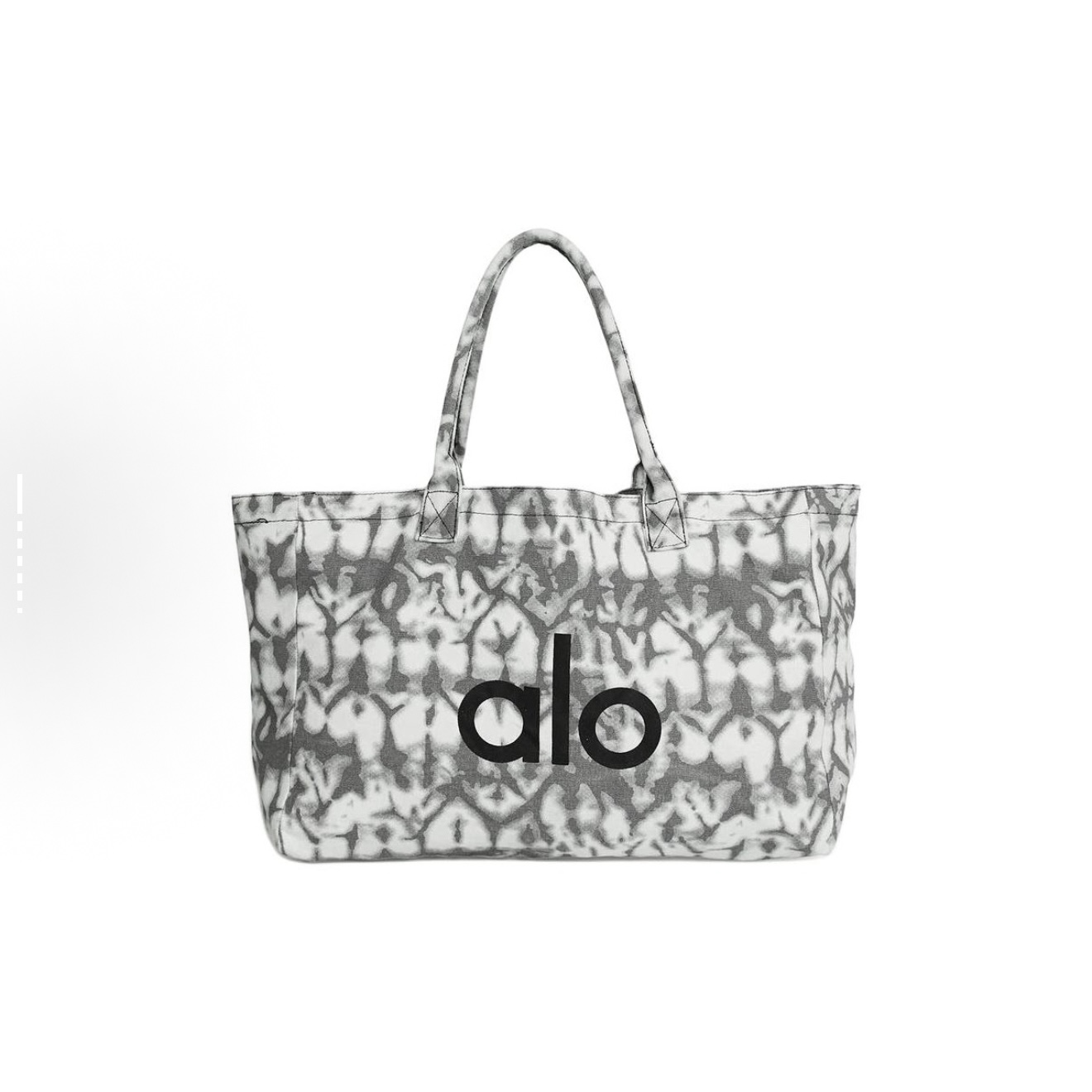alo yoga 撞色印花图案 棉 托特包Tote包手提包大号 女款 灰色