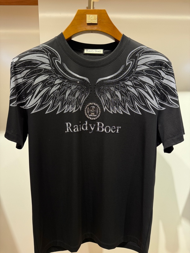 圆领常规款青年夏季印花短袖T恤丝光棉半袖百搭春夏男装时尚