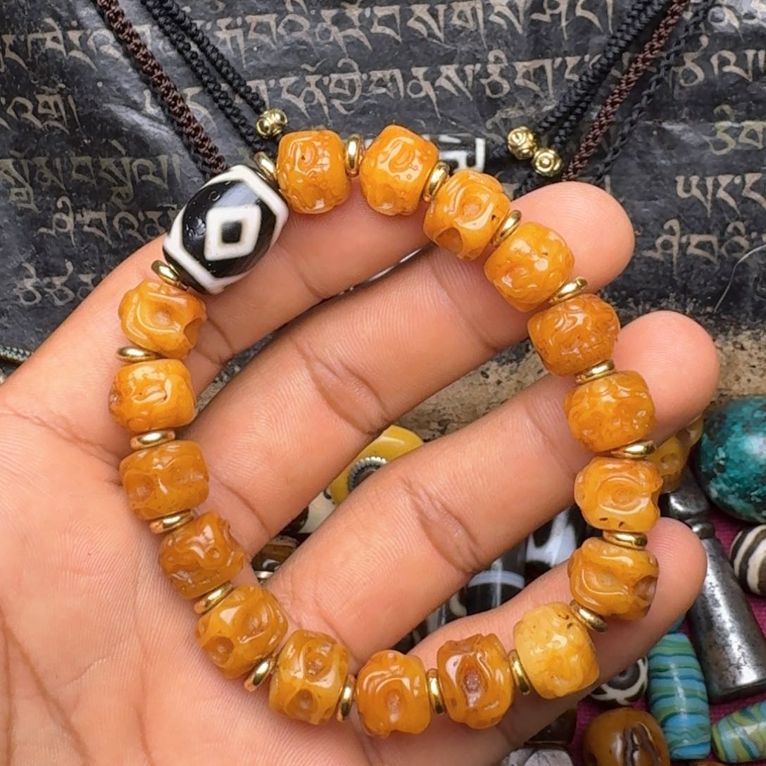 金刚菩提手串牦牛骨