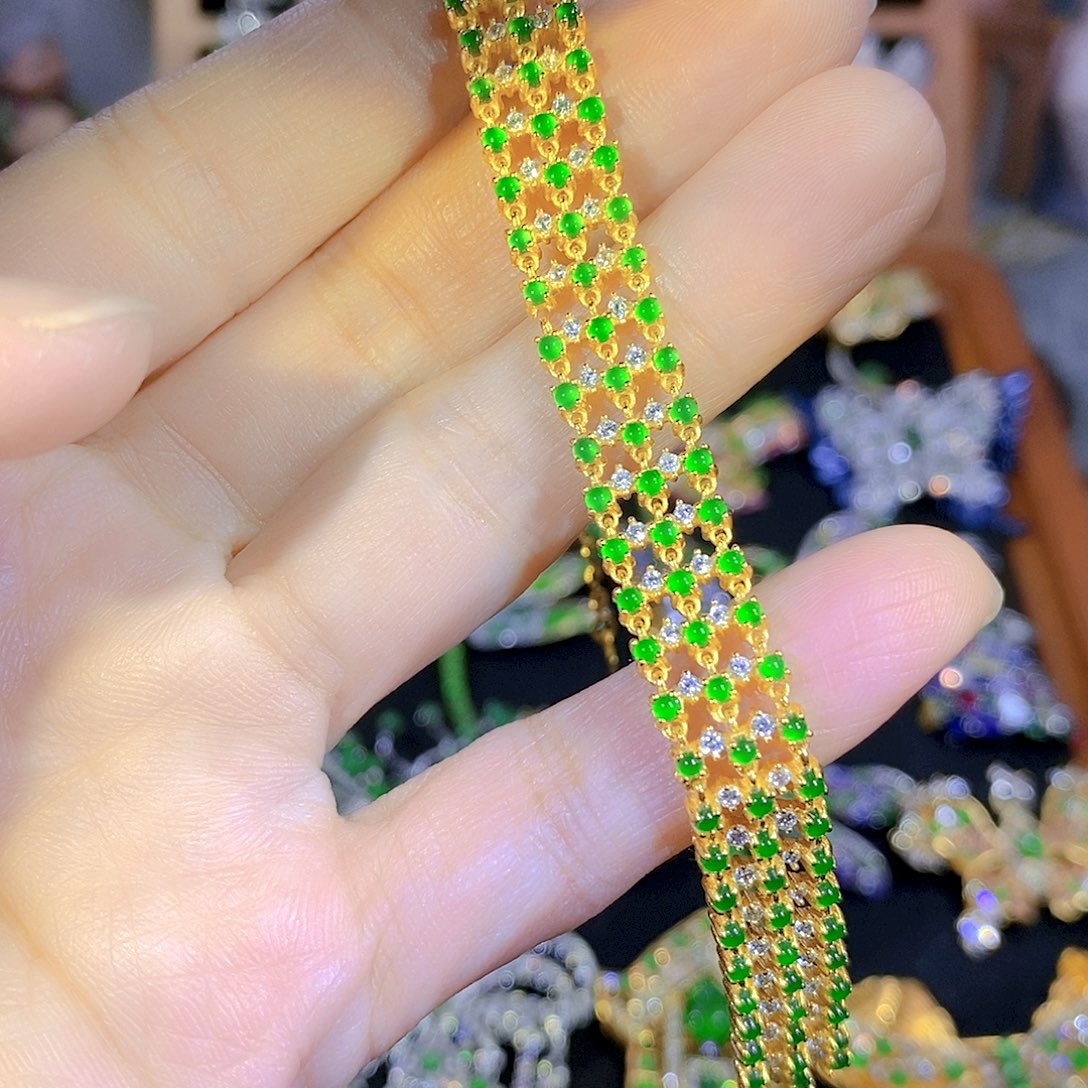 吊坠(不含链)银S925镶嵌翡翠