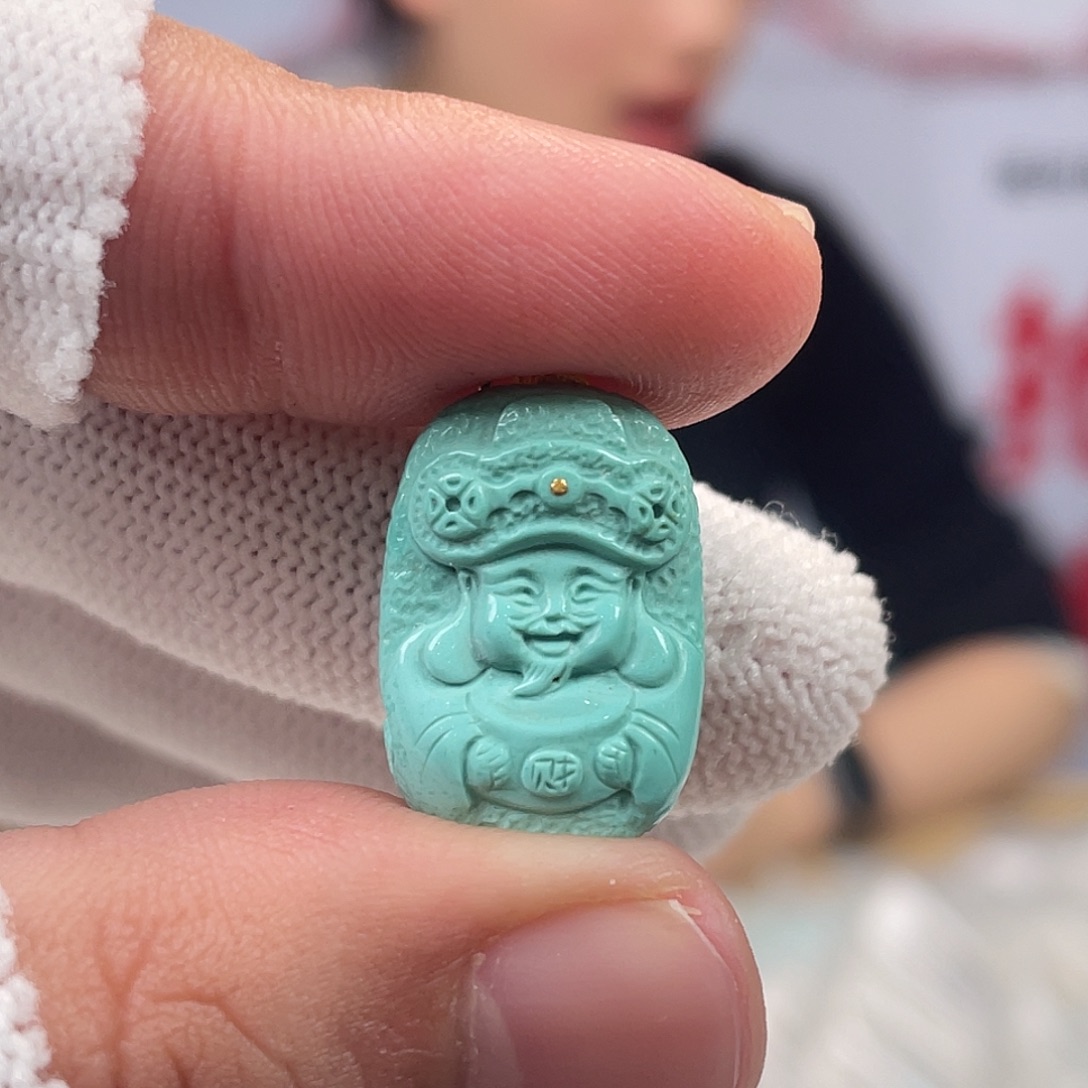 绿松石未镶嵌挂件
