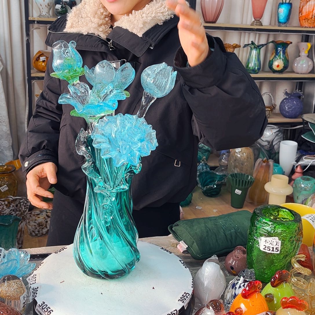 5花1瓶家悦琉璃工艺品