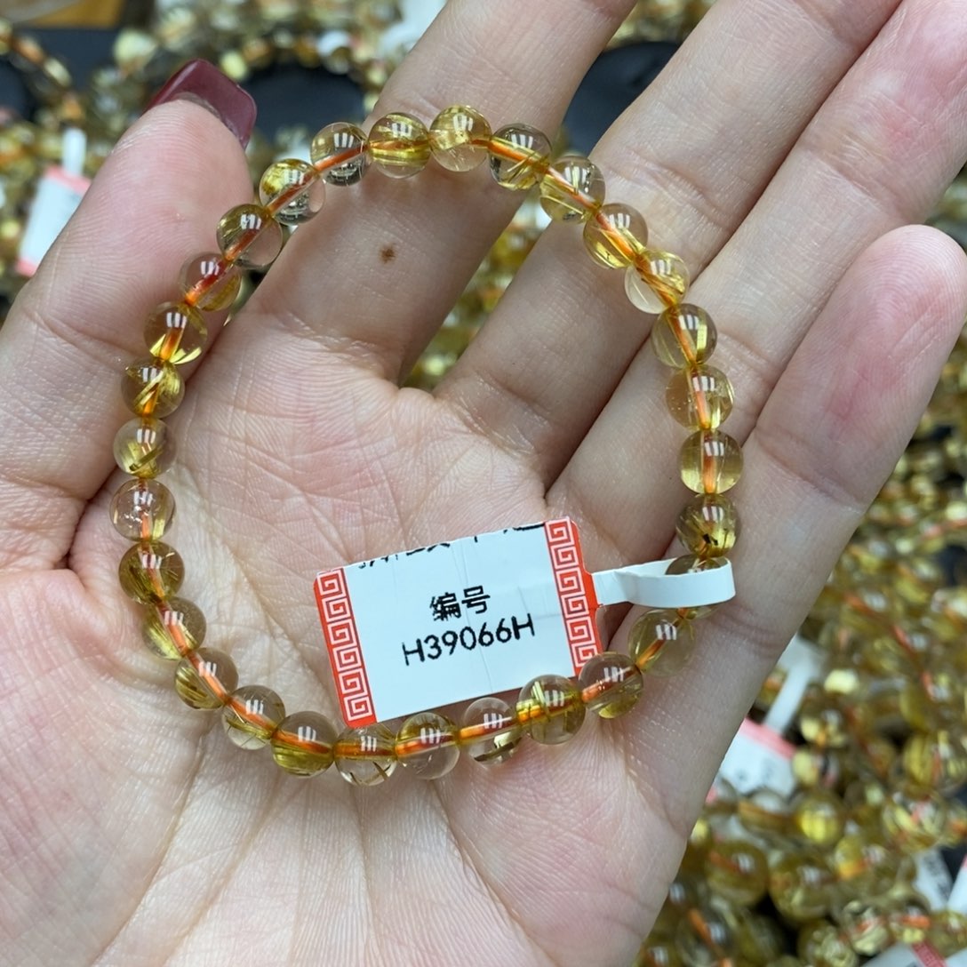 发晶手串未镶嵌卓慕水晶钛晶H39066HJ