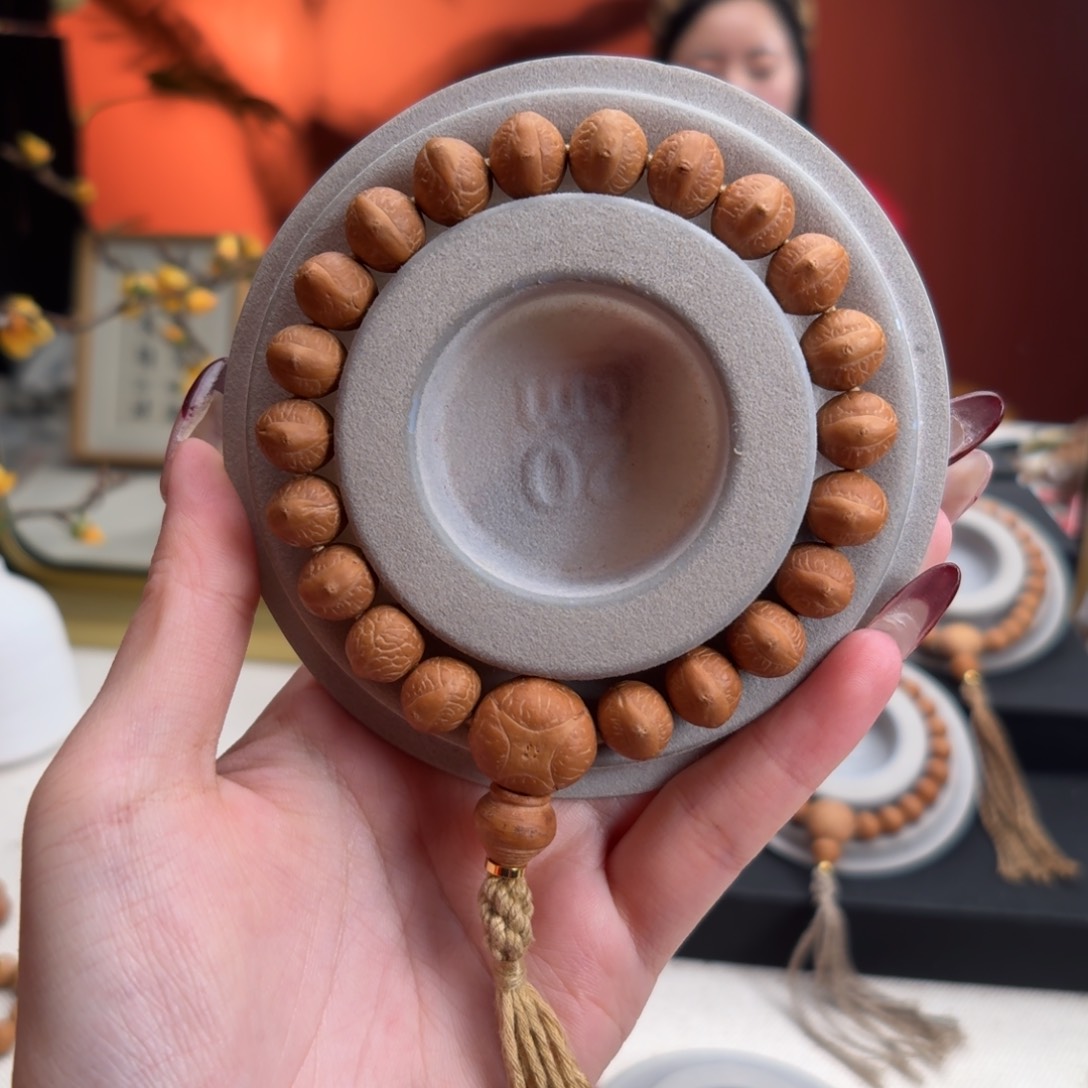 凤眼菩提手串七*11mm➕飞碟桩铁籽单圈头货新籽