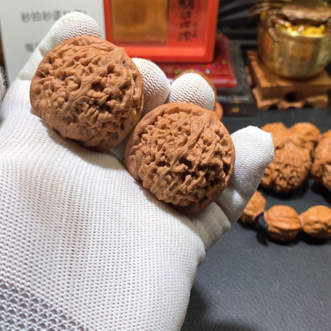 文玩核桃把件0178莲花41