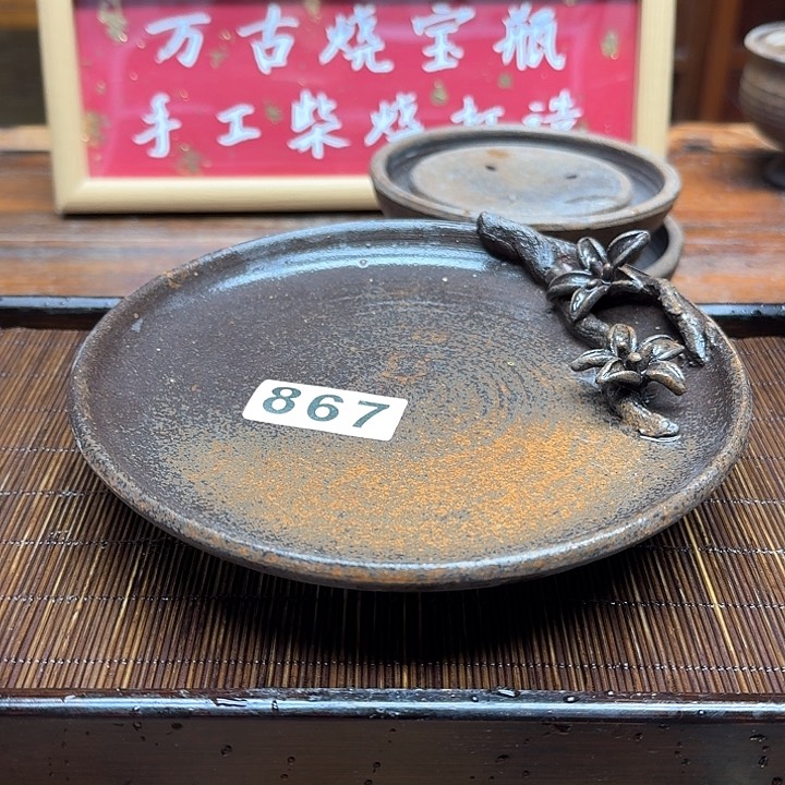 纯手工制作粗陶茶具