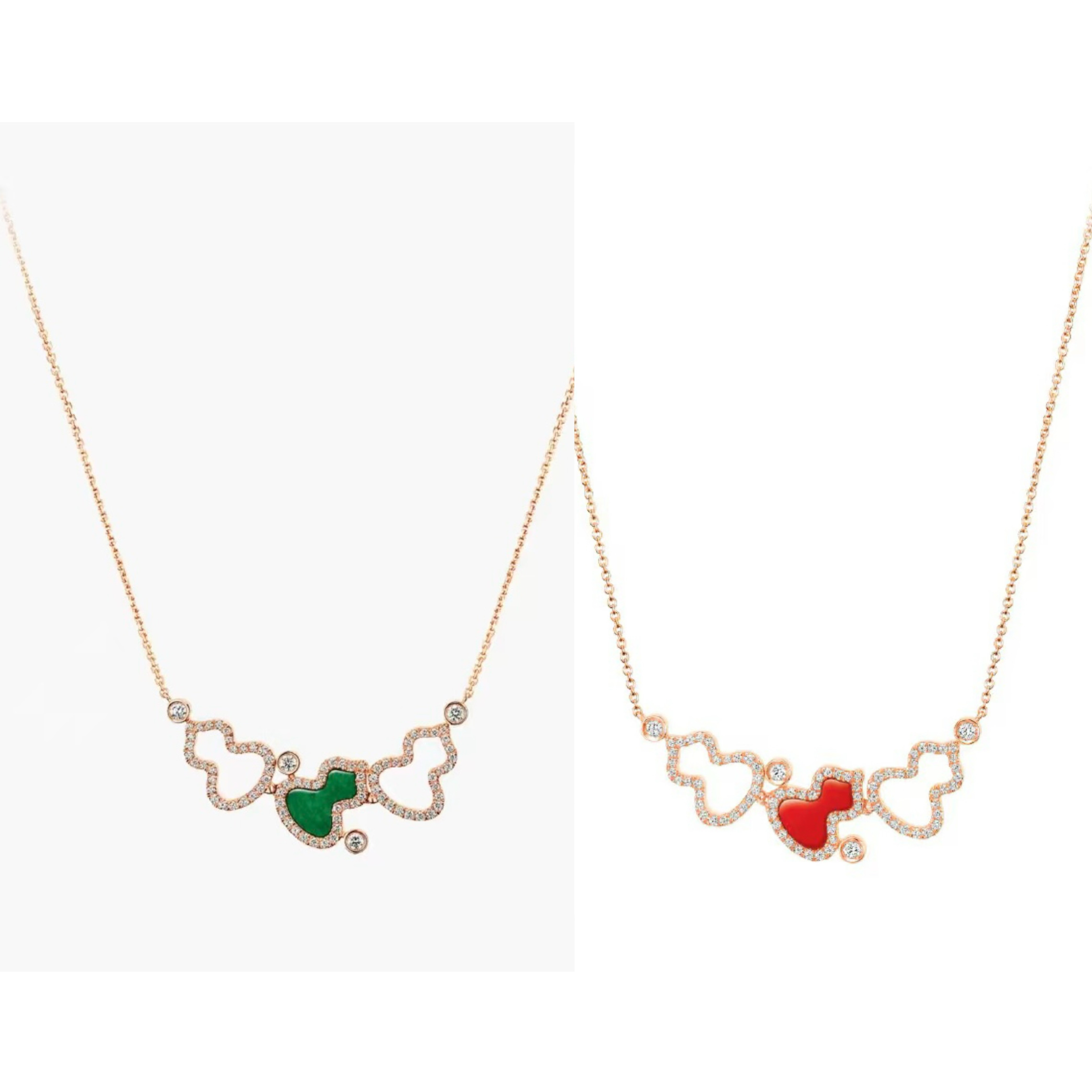 合金项链 2439【蛇年必戴】三生万物福禄葫芦项链