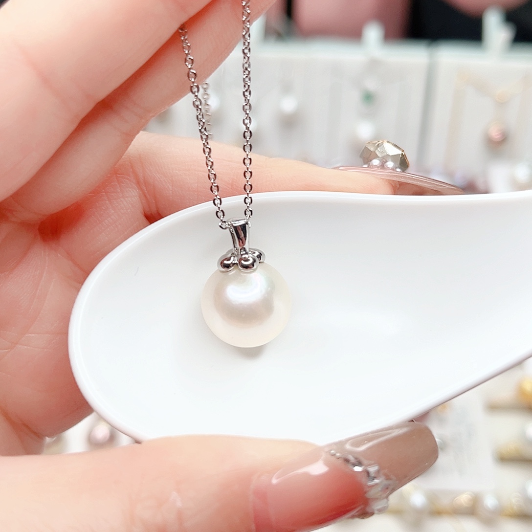合金淡水珍珠吊坠(赠链)