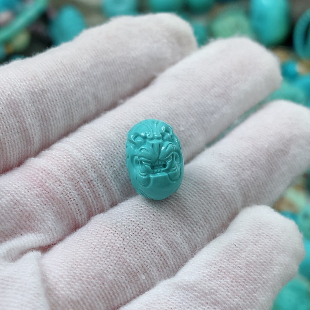 绿松石未镶嵌珠宝半成品