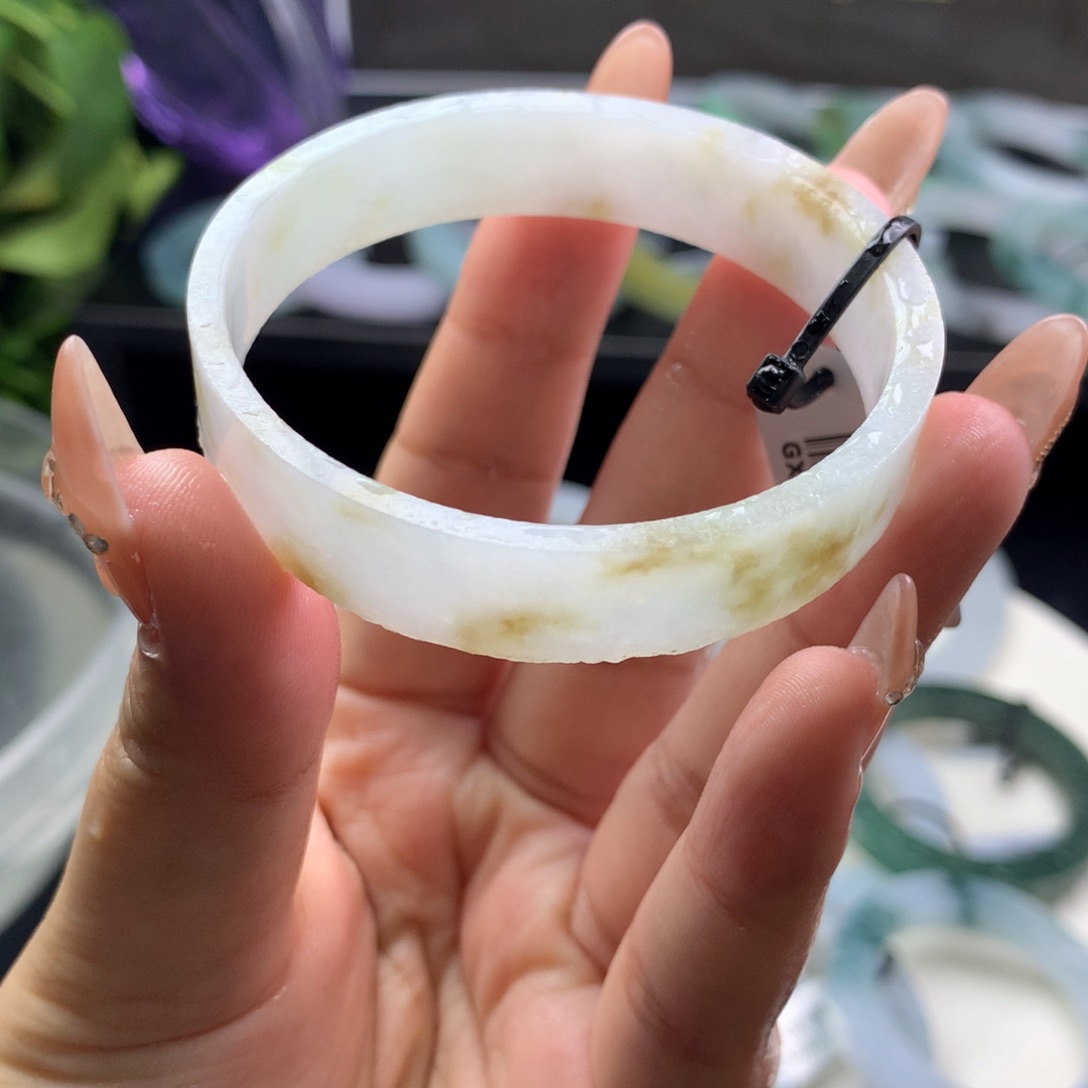 定制翡翠叮当镯未镶嵌52/53 