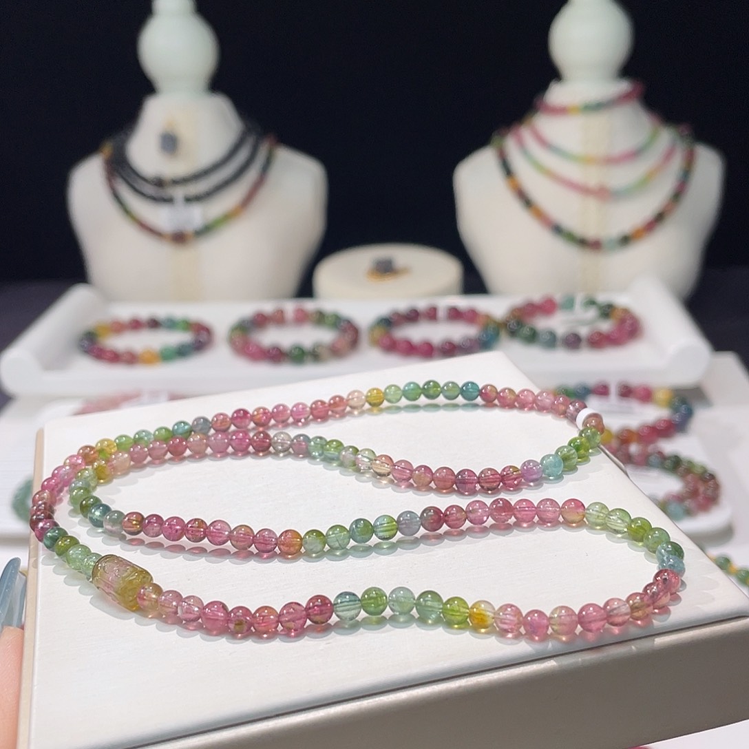 碧玺手串未镶嵌4.3mm±