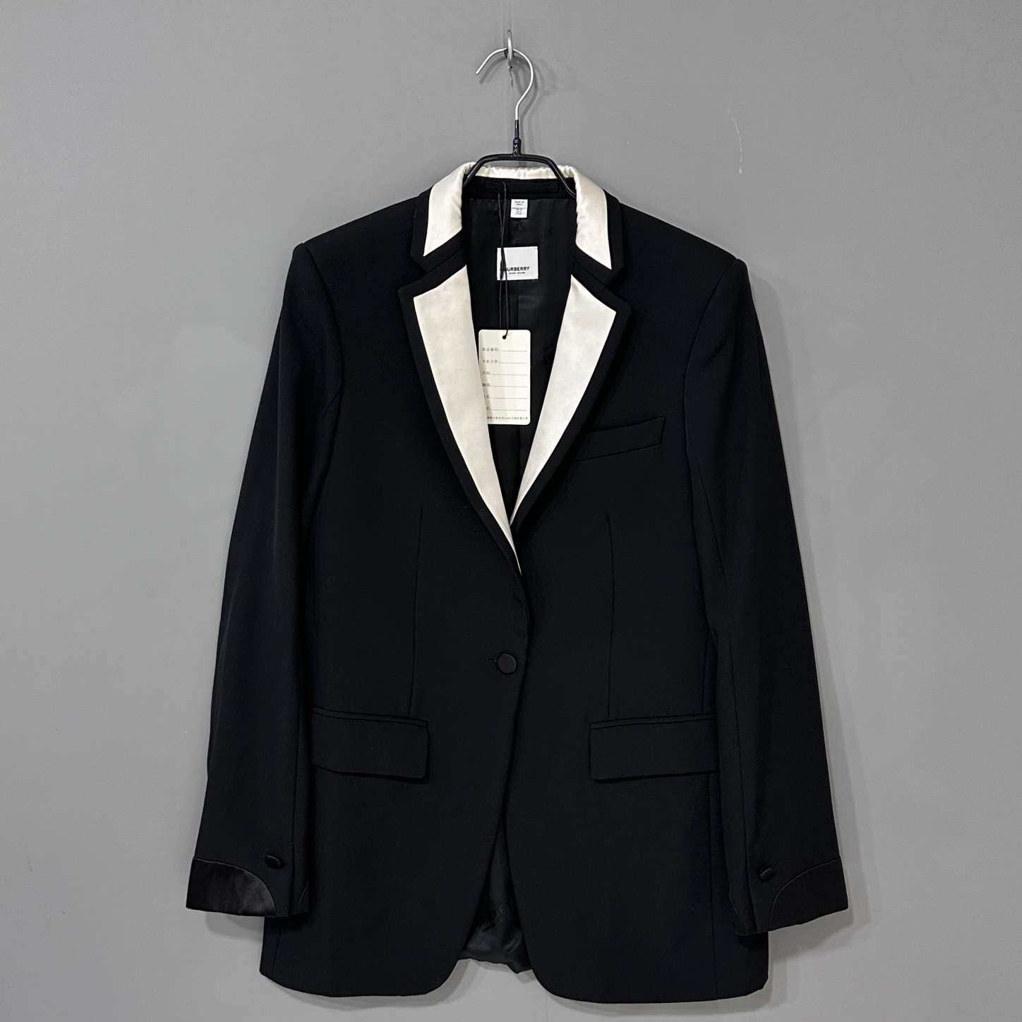 99新 BURBERRY/博柏利 新款内里满印 晚宴西装外套 /uk10/51595