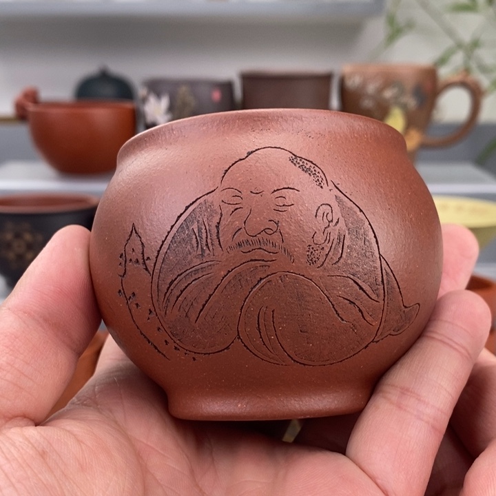 紫砂茶杯宜兴紫砂主人杯