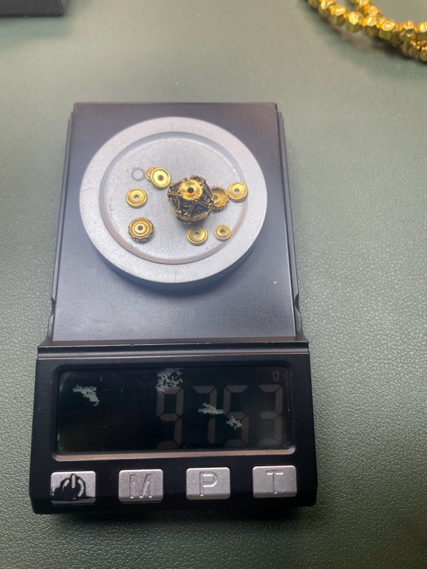 足金骨珠加万象轴一套