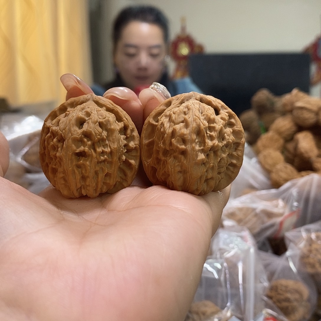 把件文玩核桃36白狮子