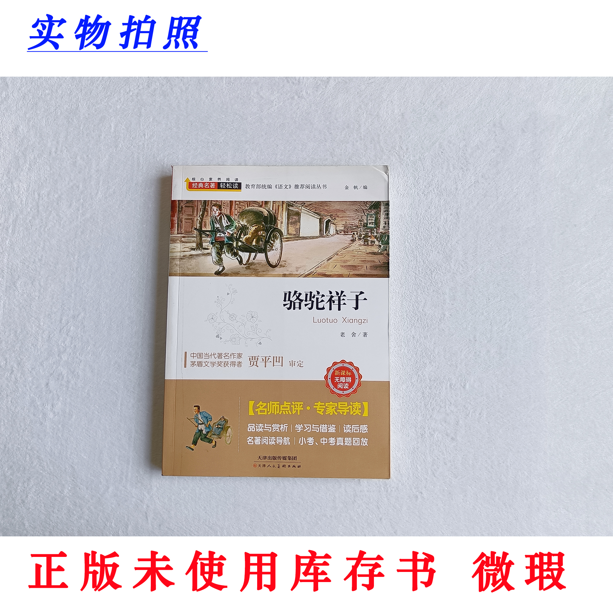 【正版未使用 微瑕】骆驼祥子 经典名著轻松读 无障碍阅读 七下必读