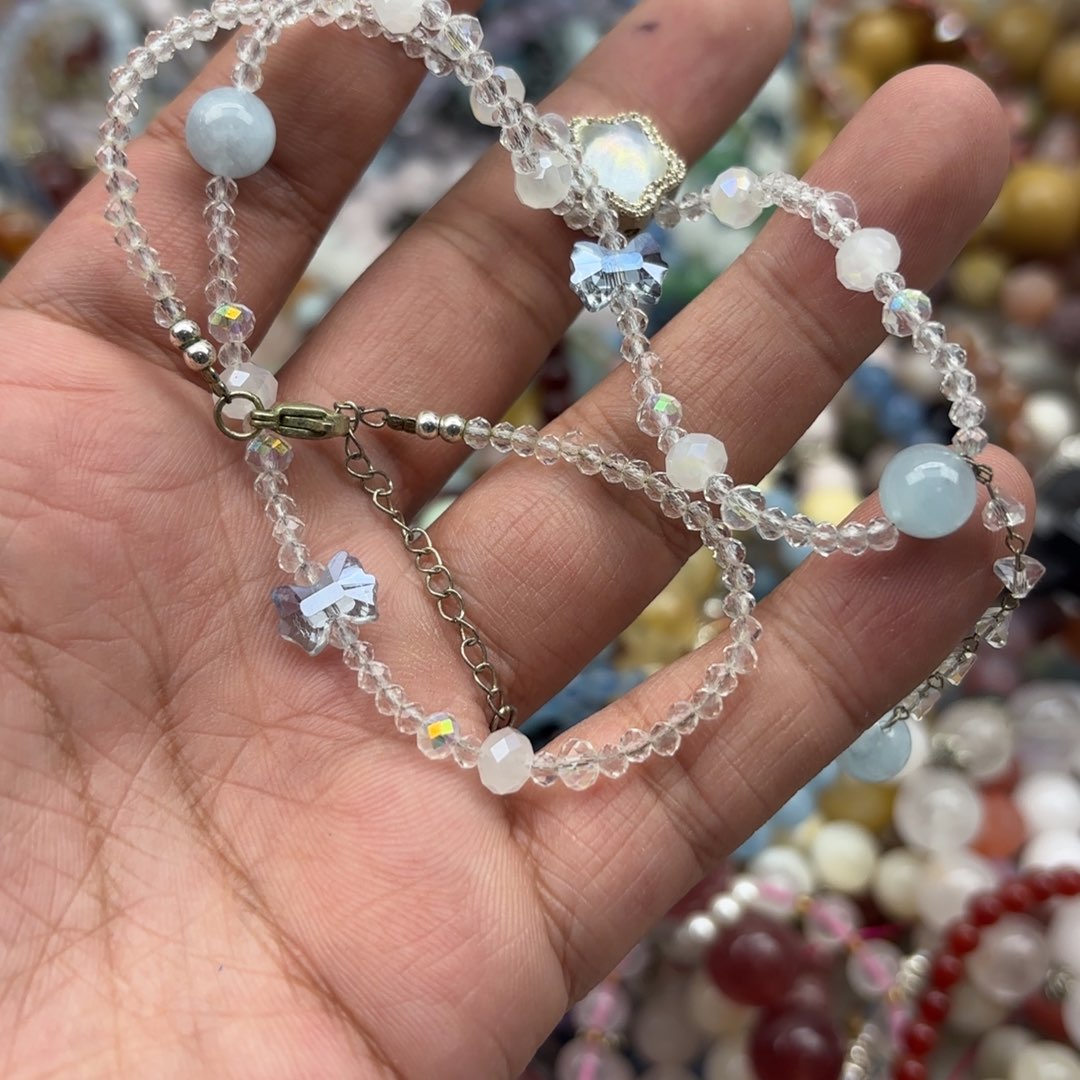 银S925镶嵌水晶手链