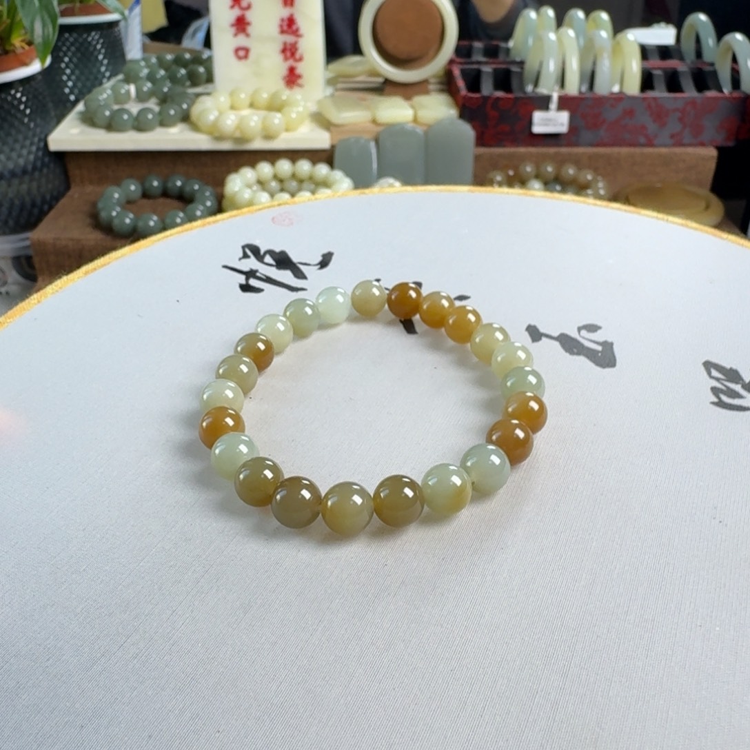 和田玉未镶嵌手链