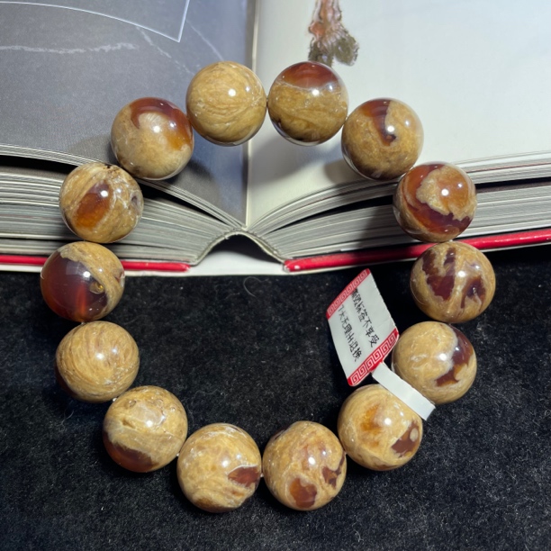 老油根蜜溶洞手串15+