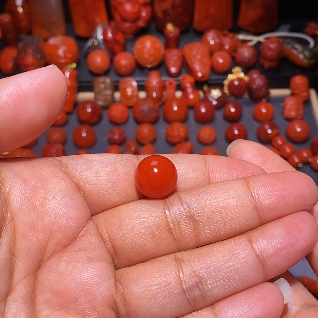 ****吉南红玛瑙未镶嵌配饰13