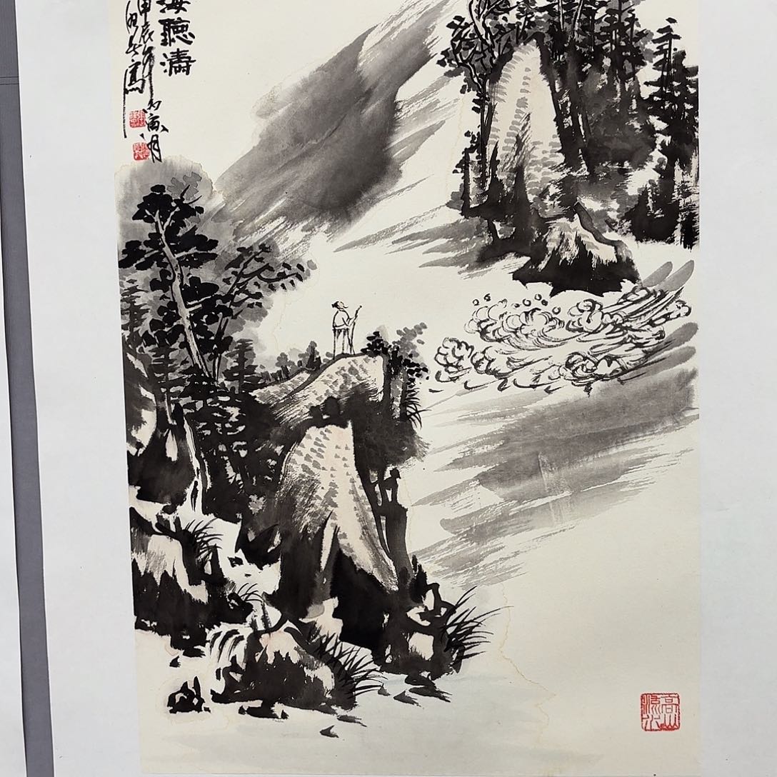国画艺术家真人手绘