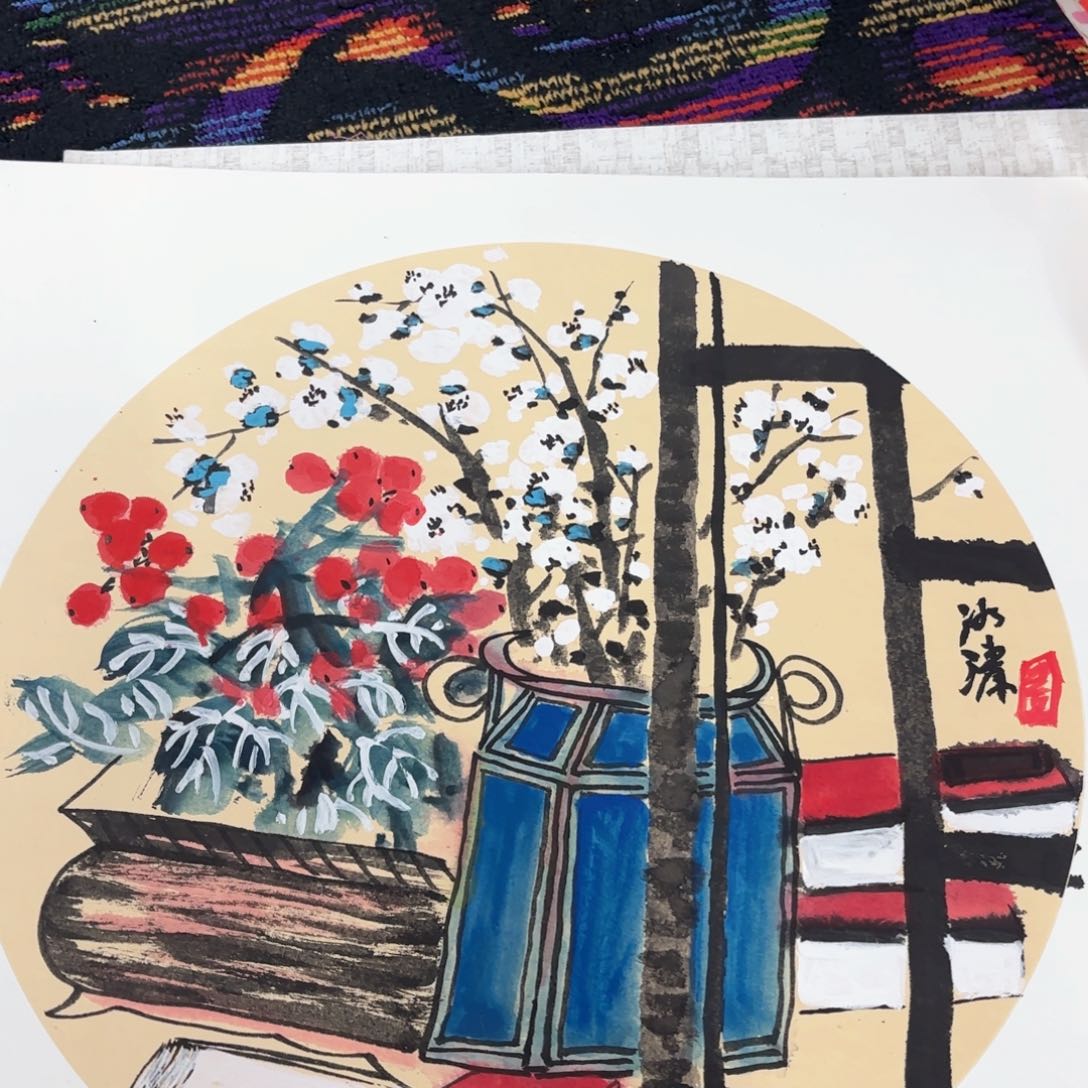 国画孙清斌50卡纸马