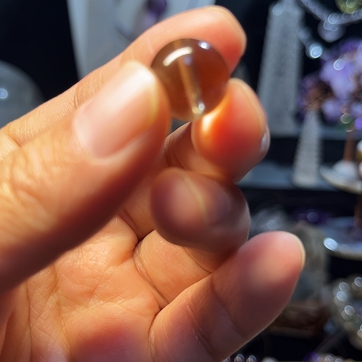 未镶嵌紫晶颈饰黄水晶小珠子