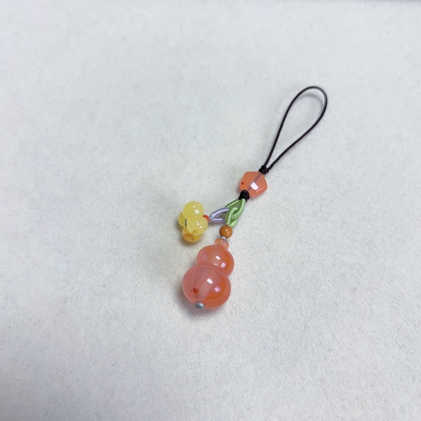 非金属珐琅吊坠 葫芦桂花手机挂件万能小挂件甜美风小众原创