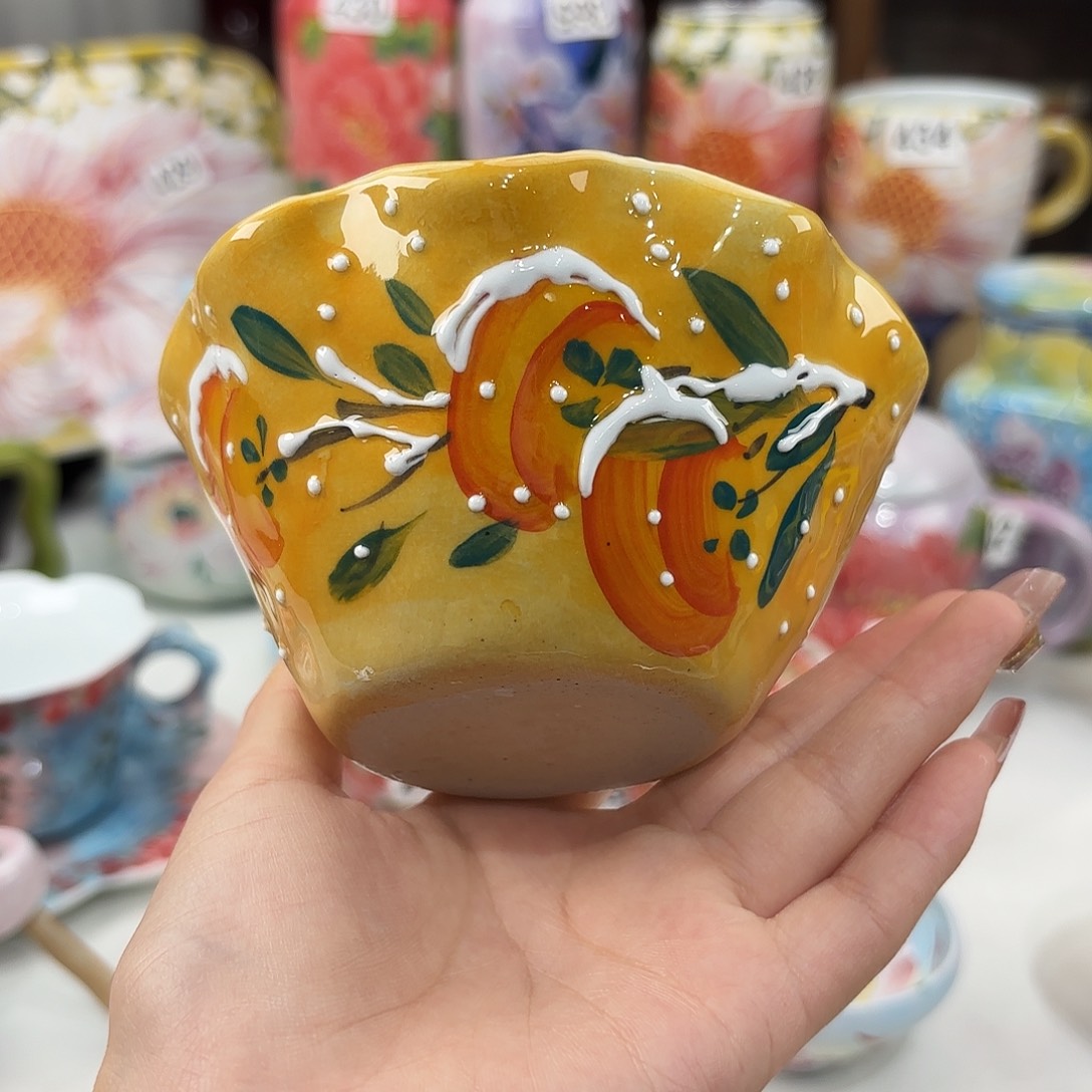 景德镇手绘高温釉下彩陶瓷茶具