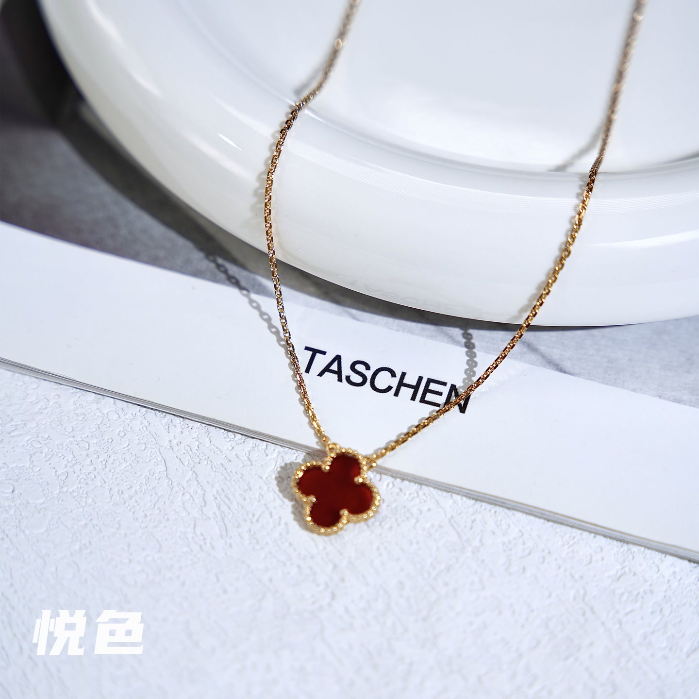 合金项链 高定一朵中花限定项链