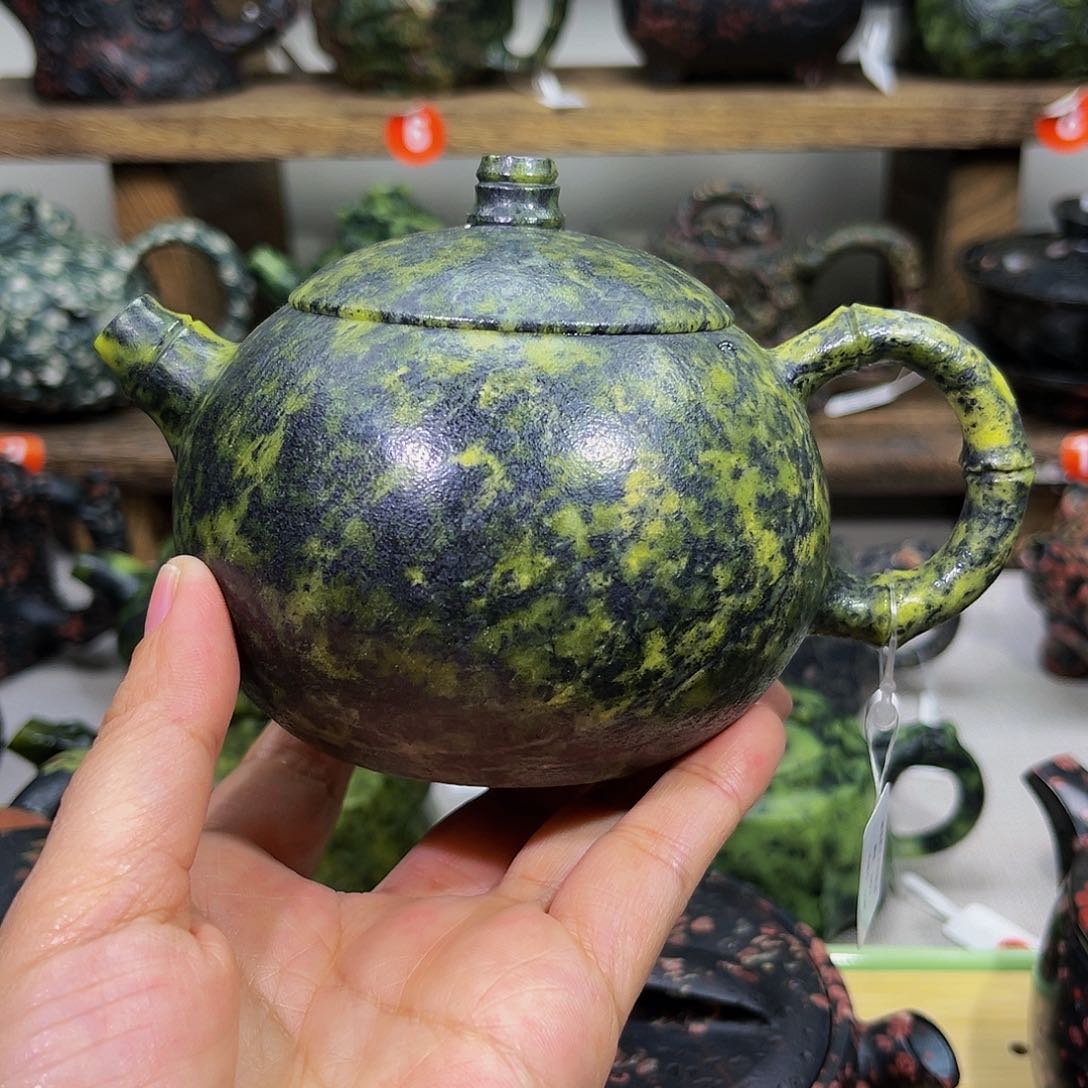 石材藏玉药王石竹节西施260CC