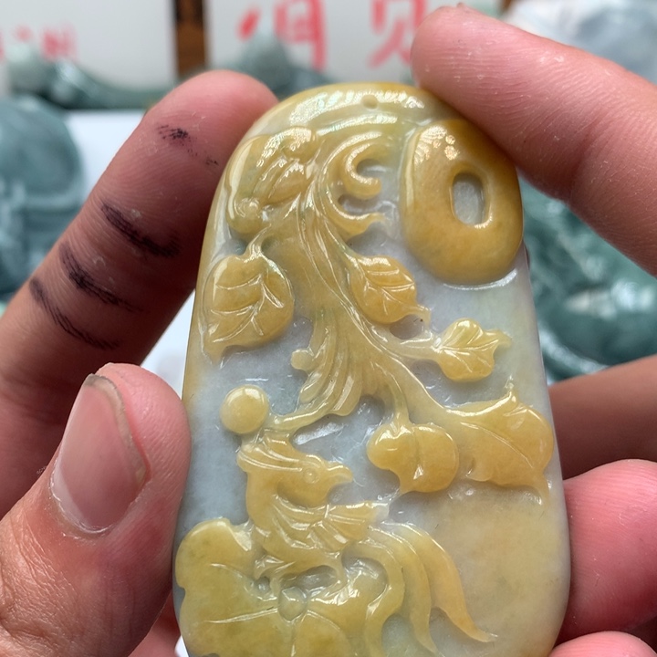 翡翠未镶嵌颈饰保真天然a货翡翠