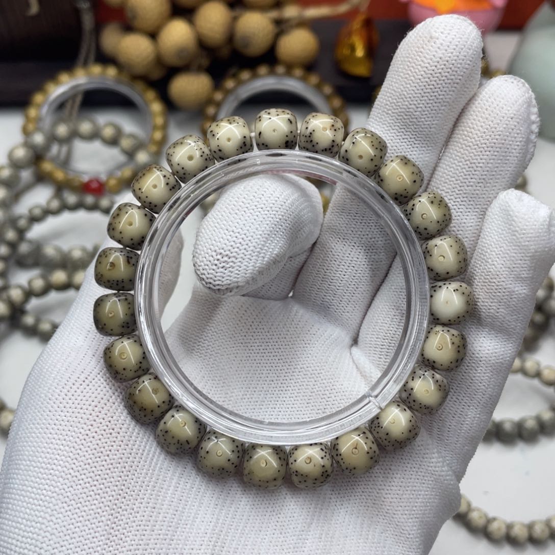 星月菩提手串10mm 灰冰大眼