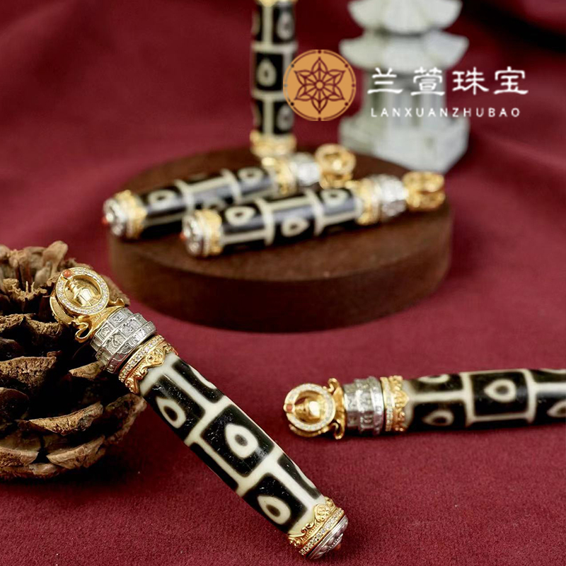 【兰萱 • 新玛瑙上肯工艺系列】银镶九y吊坠款 多样性发 发其一　60