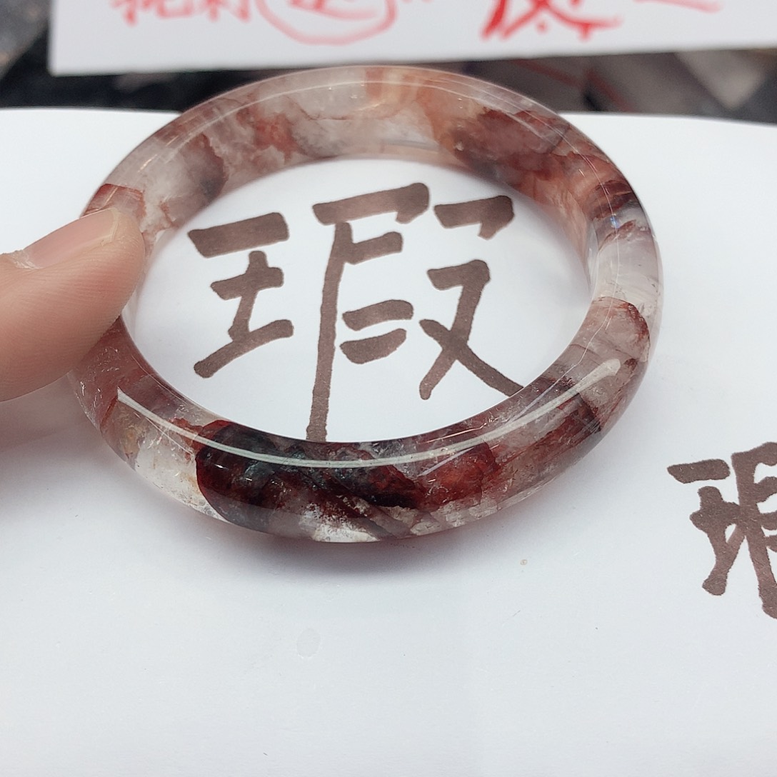 水晶手镯未镶嵌586(58::;)